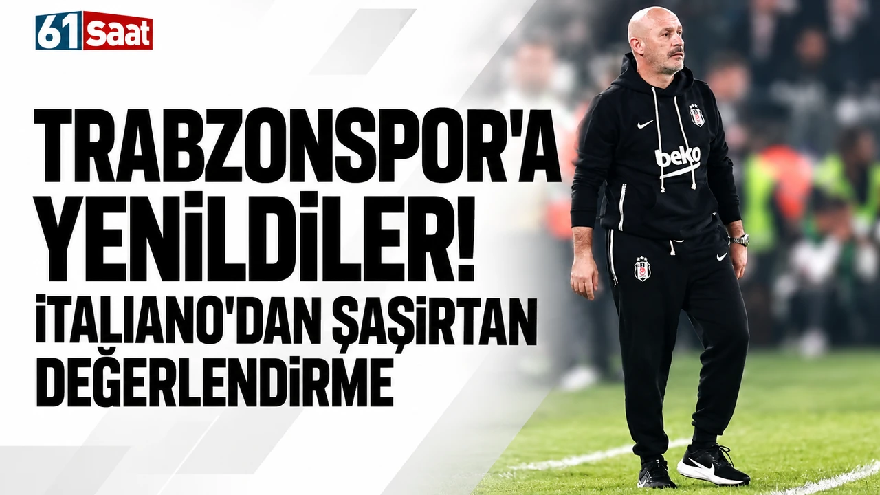 Trabzonspor'a yenildiler! Italiano'dan şaşırtan değerlendirme