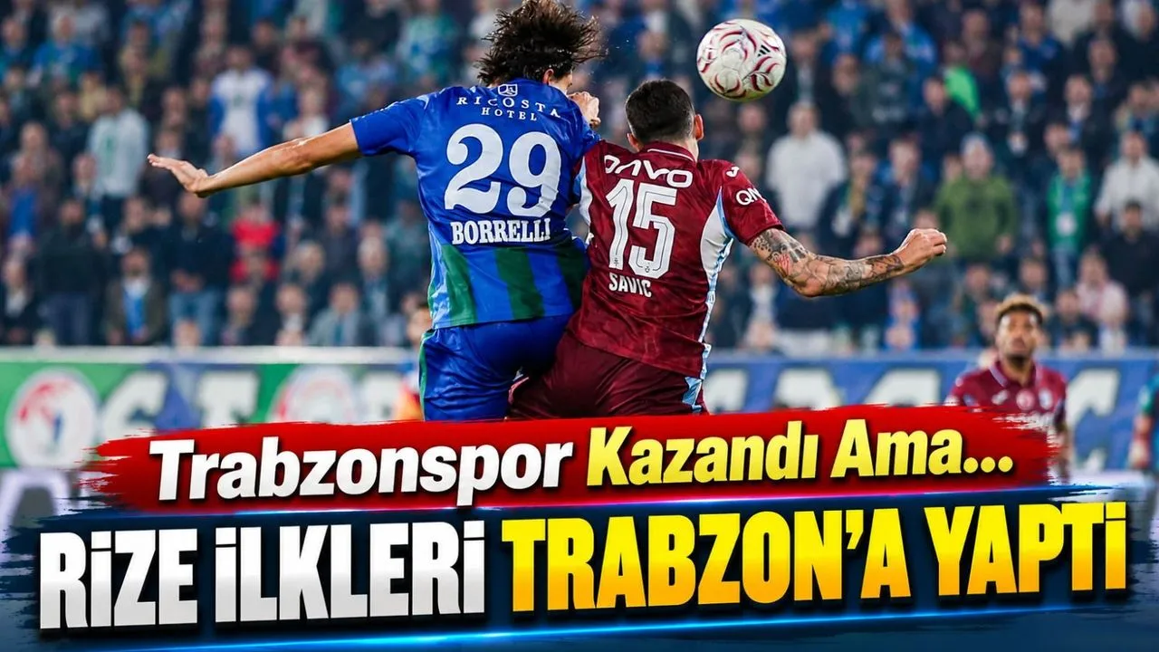 Trabzonspor Rizespor'u Devirdi Ama O Detaylar Dikkat Çekti! Galibiyet Her Şeyi Unutturmadı