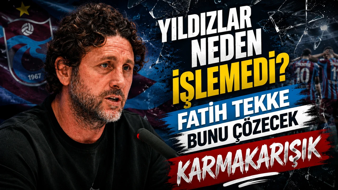 Trabzonspor’da Kasımpaşa sonrası alarm: Fatih Tekke’nin önünde büyük sorun