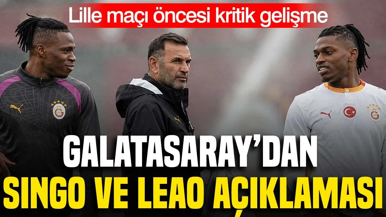 Galatasaray'da Singo takımla çalıştı: Leao'nun son durumu belli oldu