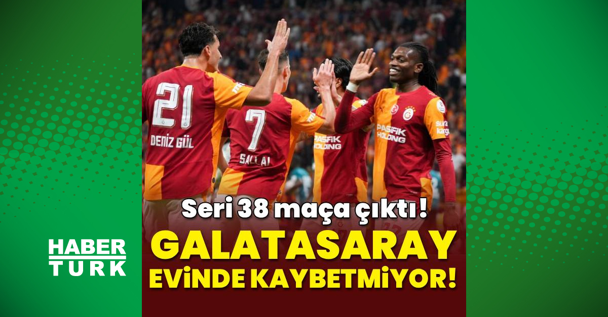 Galatasaray evinde kaybetmiyor! Seri 38 maça çıktı