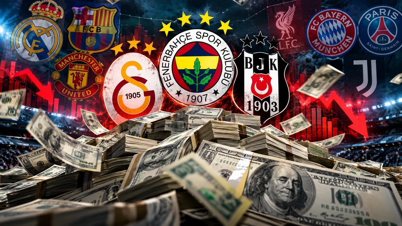 Dünyanın en çok borcu olan 40 futbol takımı belli oldu! Türkiye'nin dev takımı ilk 5'te