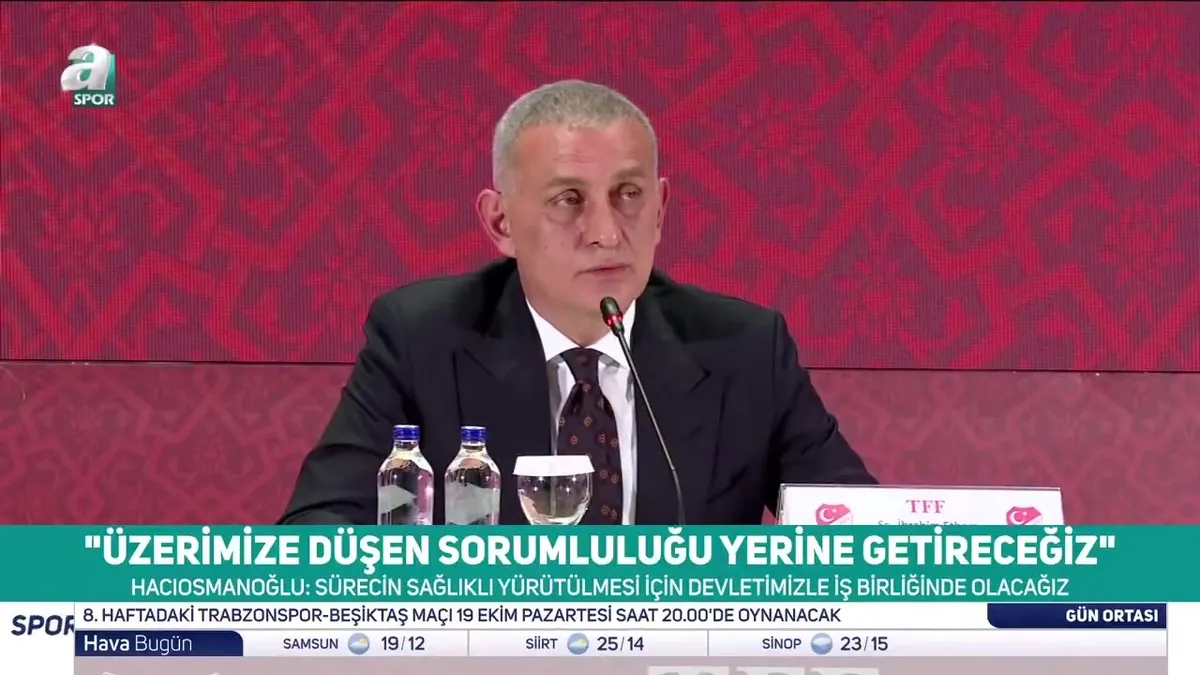 TFF Başkanı İbrahim Hacıosmanoğlu: Devletimizle iş birliği içinde olacağız! videosunu izle