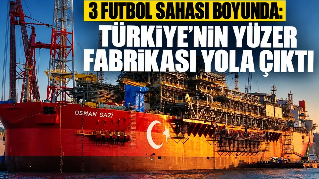 3 futbol sahası boyunda: Türkiye’nin yüzer fabrikası yola çıktı
