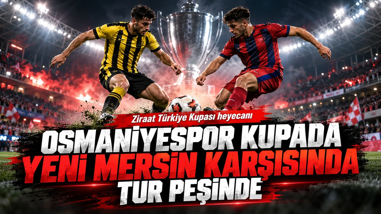 Osmaniyespor Kupada Yeni Mersin Karşısında Tur Peşinde