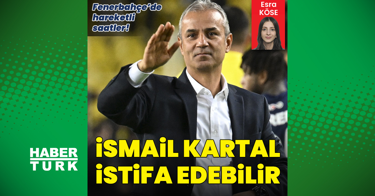 Fenerbahçe'de hareketli saatler: İsmail Kartal'dan istifa kararı gelebilir!