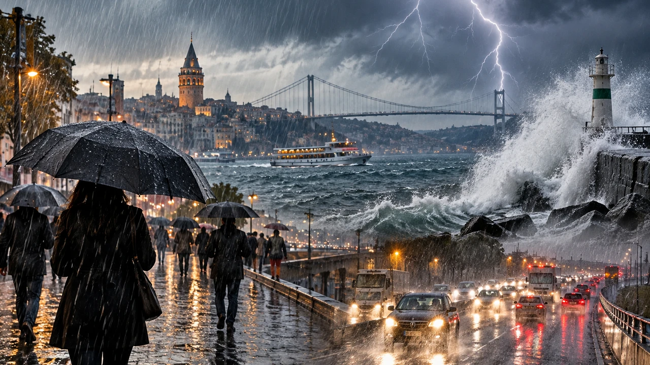 İstanbul Dahil Çok Sayıda İle Sağanak Uyarısı