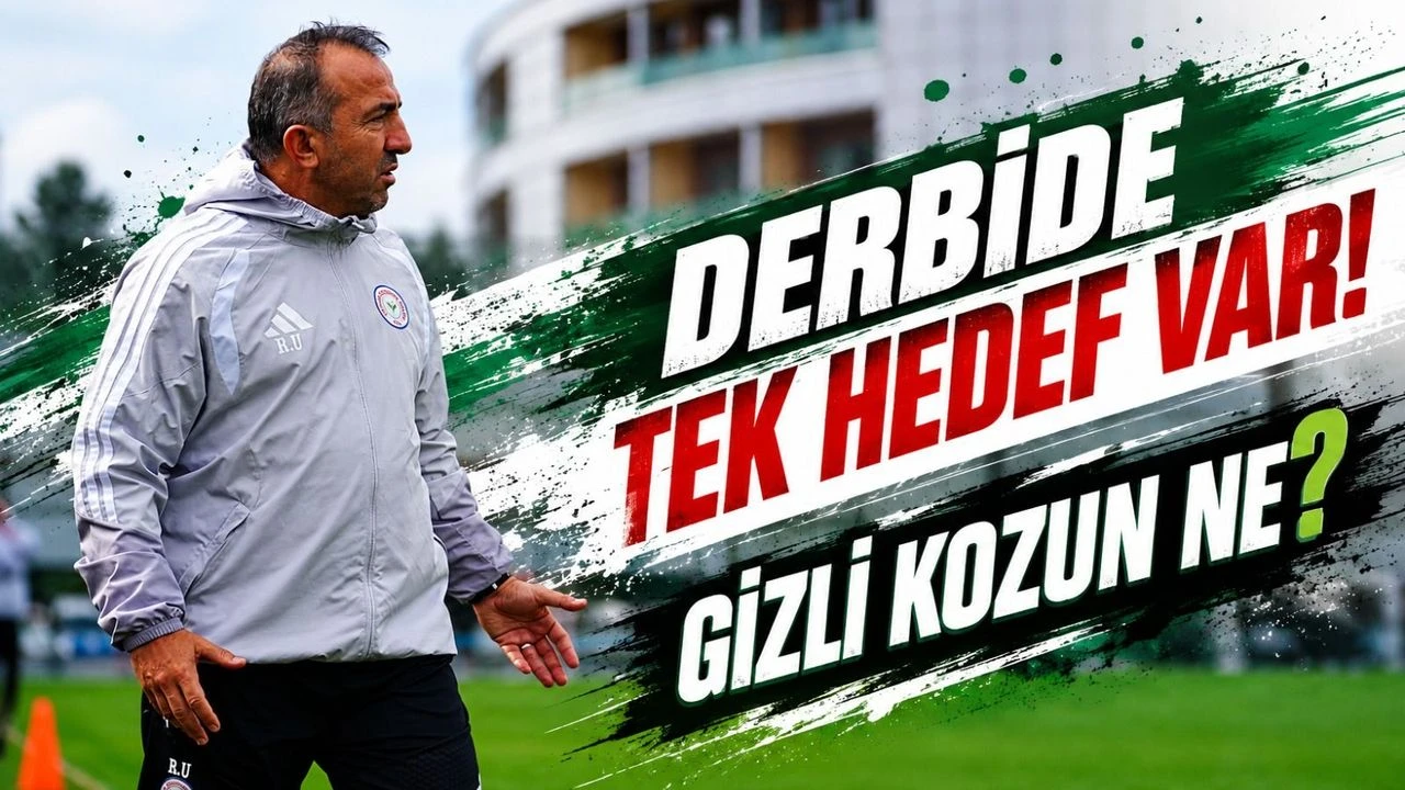 Recep Uçar'dan Trabzonspor Derbisi Öncesi Özel Plan: Galibiyet İçin Düğmeye Bastı!