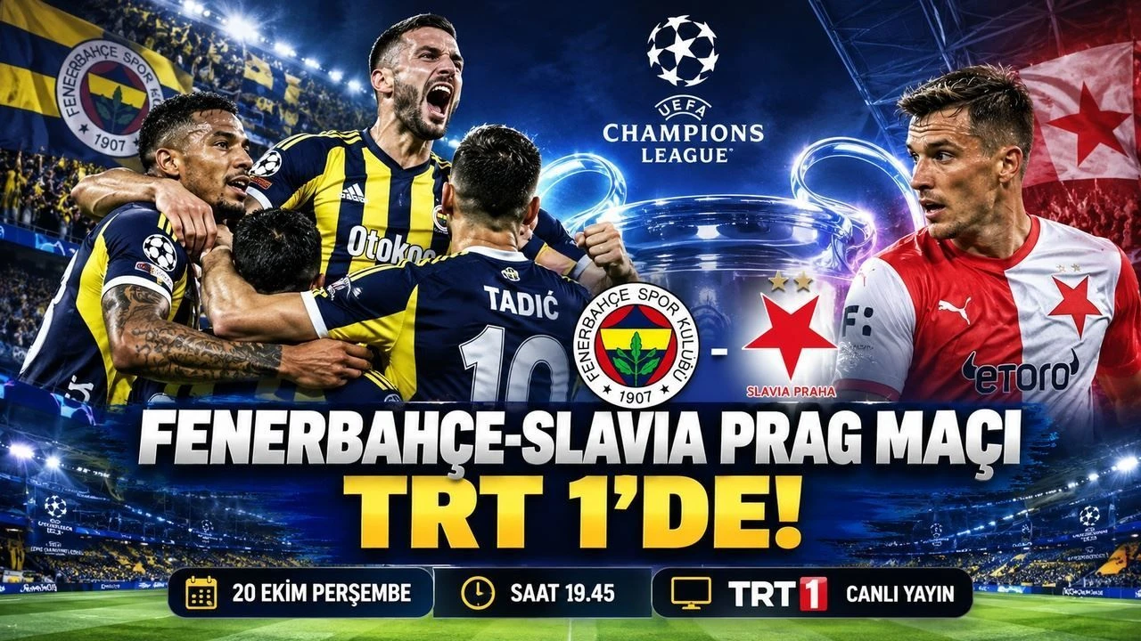 Fenerbahçe Avrupa sahnesinde! Slavia Prag maçı TRT 1'de
