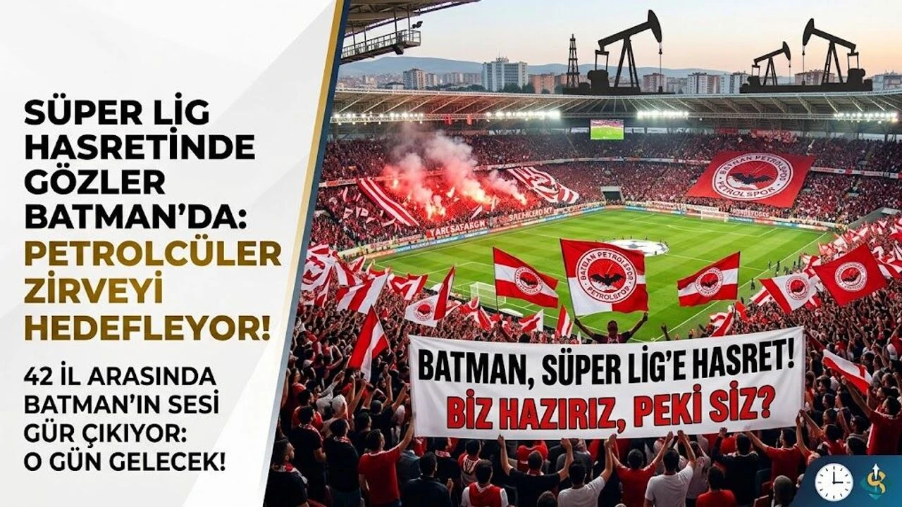 SÜPER LİG'E HASRET ŞEHİRLER LİSTESİNDE BATMAN DA VAR: PETROLCÜLER ZİRVEYİ HEDEFLEYOR!