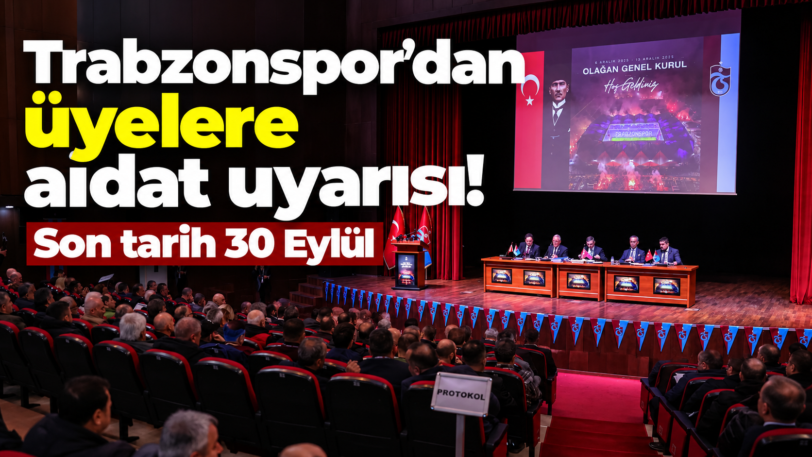 Trabzonspor’dan üyelere aidat uyarısı! Son tarih 30 Eylül