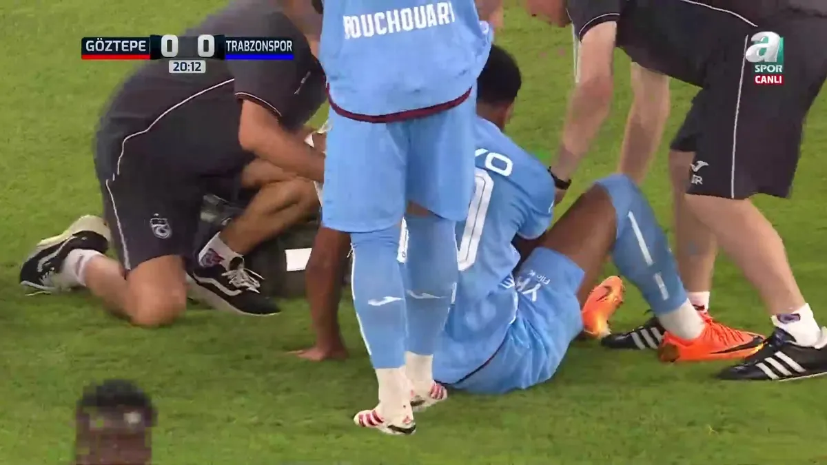 Trabzonspor’da yeni transfer korkuttu! Devam edemedi videosunu izle