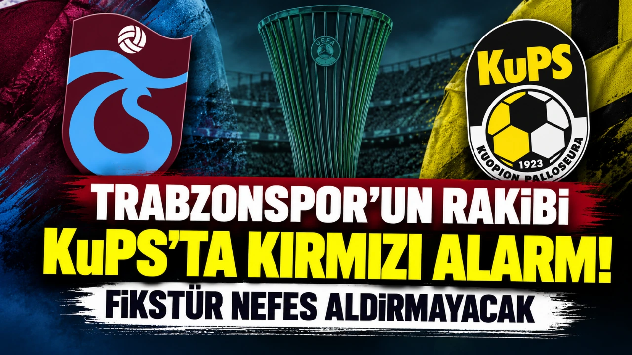 Trabzonspor’un rakibi KuPS’ta kırmızı alarm! Fikstür nefes aldırmayacak
