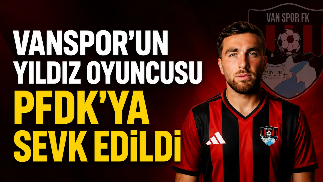 Vanspor FK oyuncusu Ozan Can Kökçü PFDK’ya Sevk Edildi