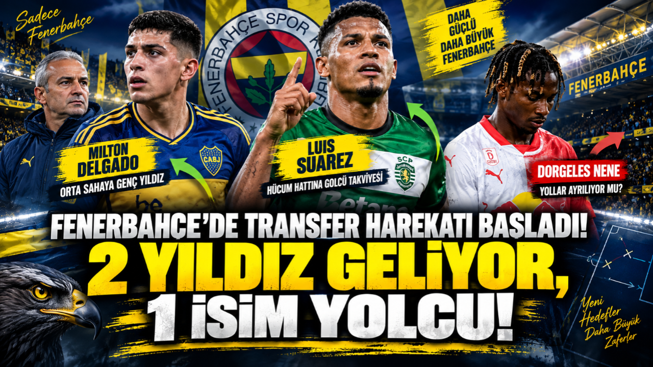 Fenerbahçe’de Transfer Harekatı Başladı! 2 Yıldız Geliyor, 1 İsim Yolcu