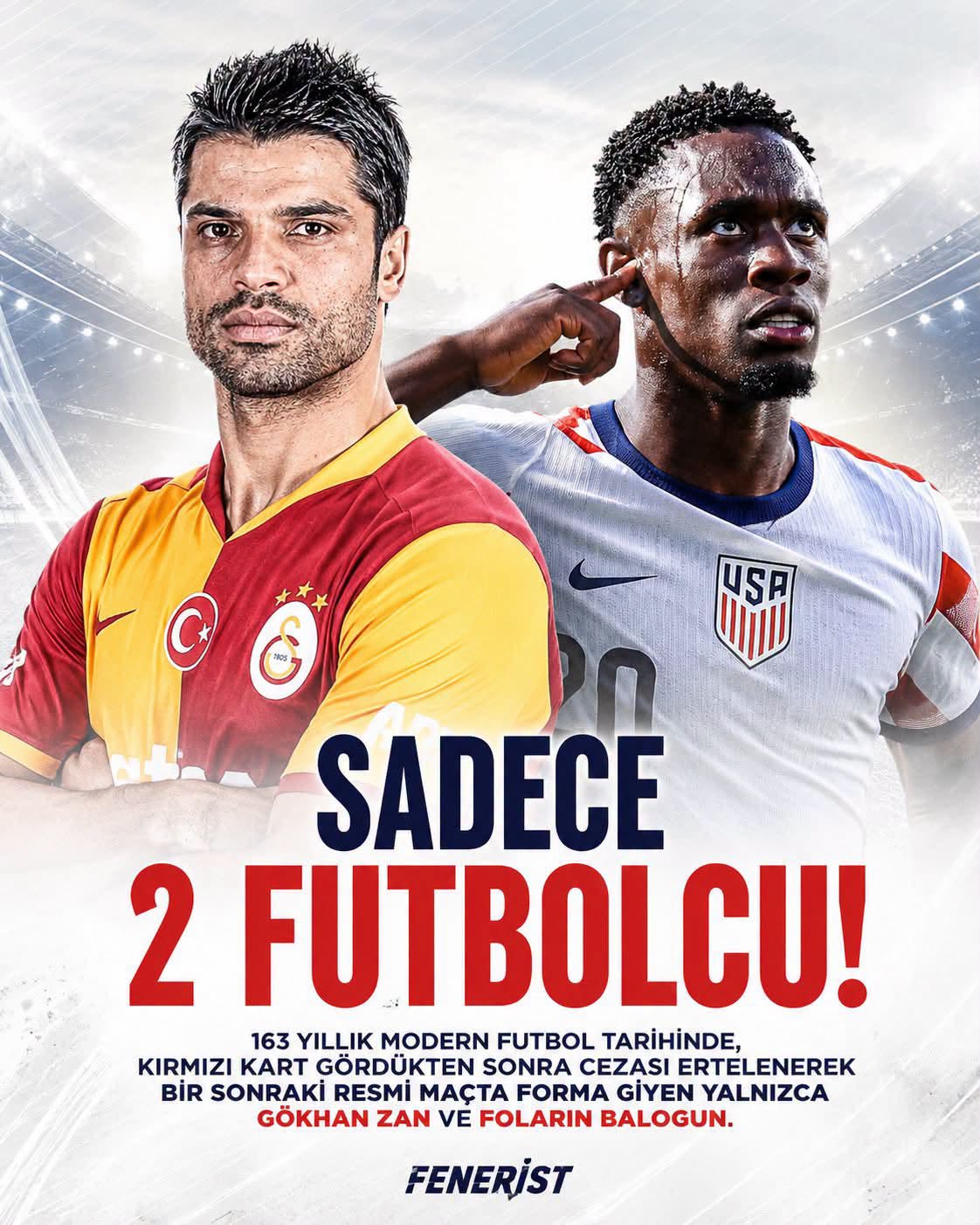 Futbol tarihinde tartışılan iki kırmızı kart: Gökhan Zan ve Balogun