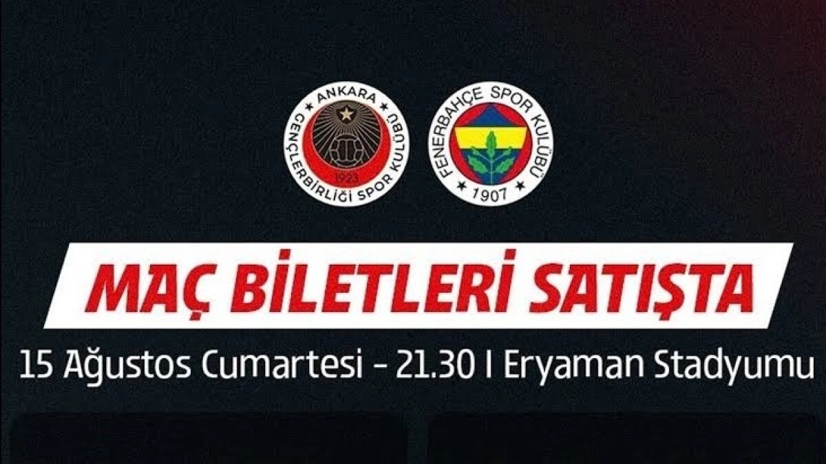 Gençlerbirliği – Fenerbahçe Maçının Bilet Fiyatları Belli Oldu