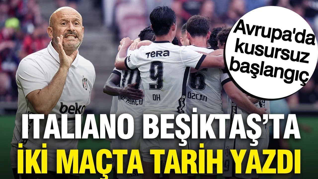 Vincenzo Italiano Beşiktaş'ta iki maçta tarihe geçti: Yıllar sonra bir ilk
