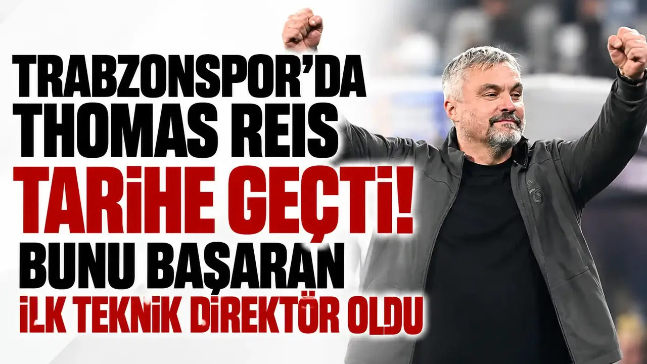 Trabzonspor'da Thomas Reis tarihe geçti! Bunu başaran ilk teknik direktör oldu