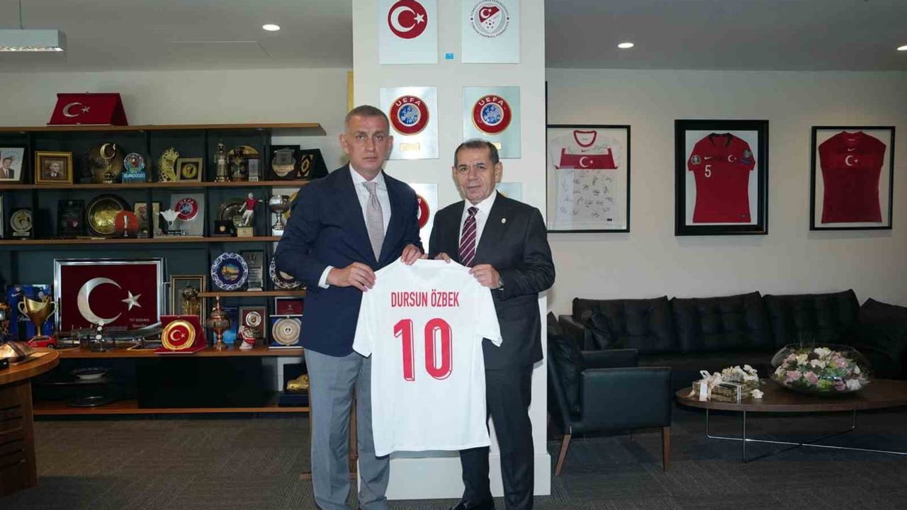 Riva'da köprü kuruldu: Galatasaray başkanından TFF'ye nezaket ziyareti