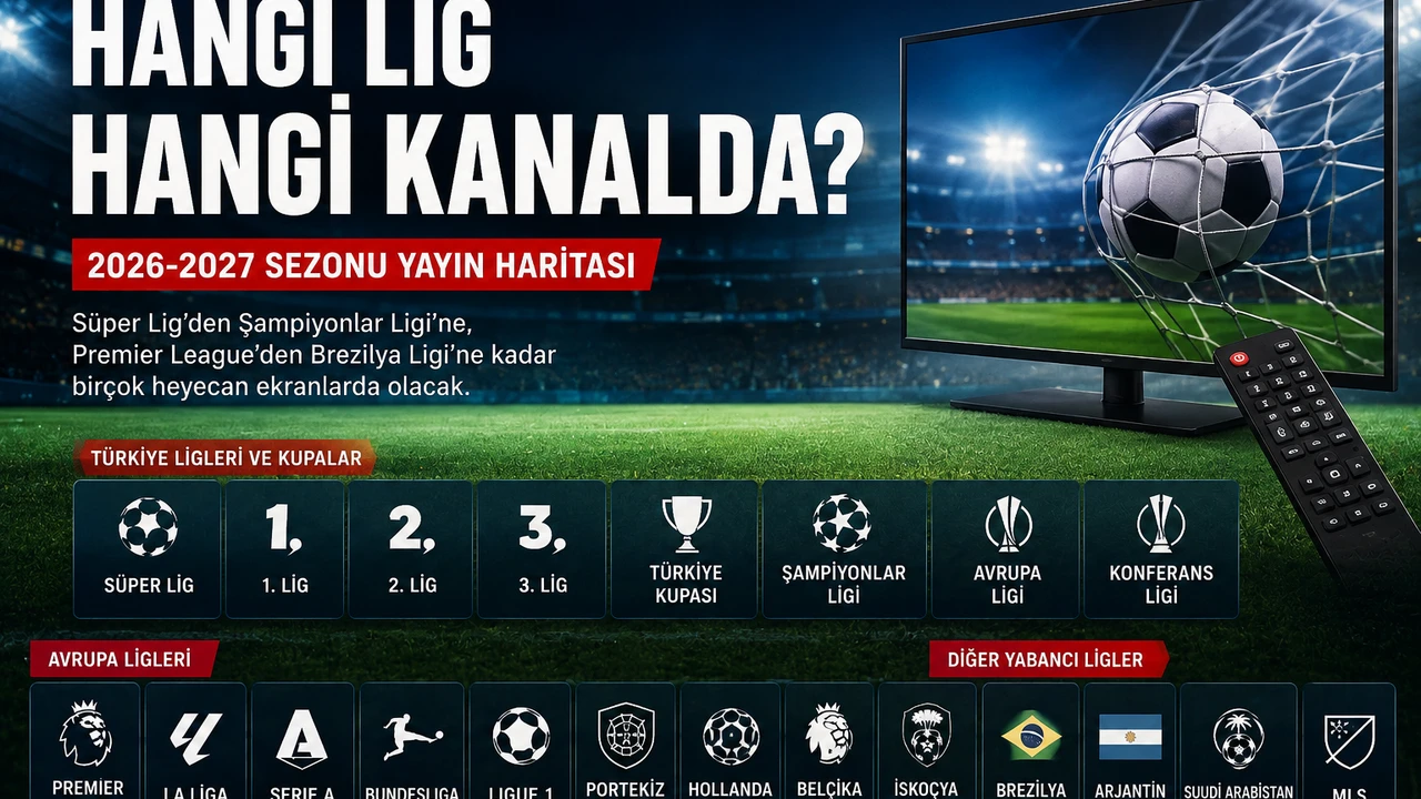 Futbolseverlere yayın rehberi: Hangi lig hangi kanalda?