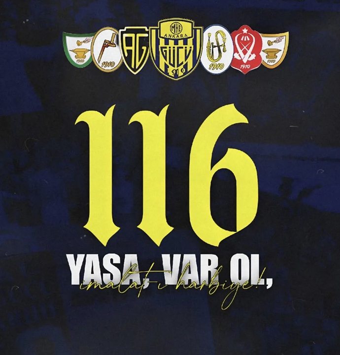 116 yıllık çınar “Ankaragücü”: İmalat-ı Harbiye’den kupalara