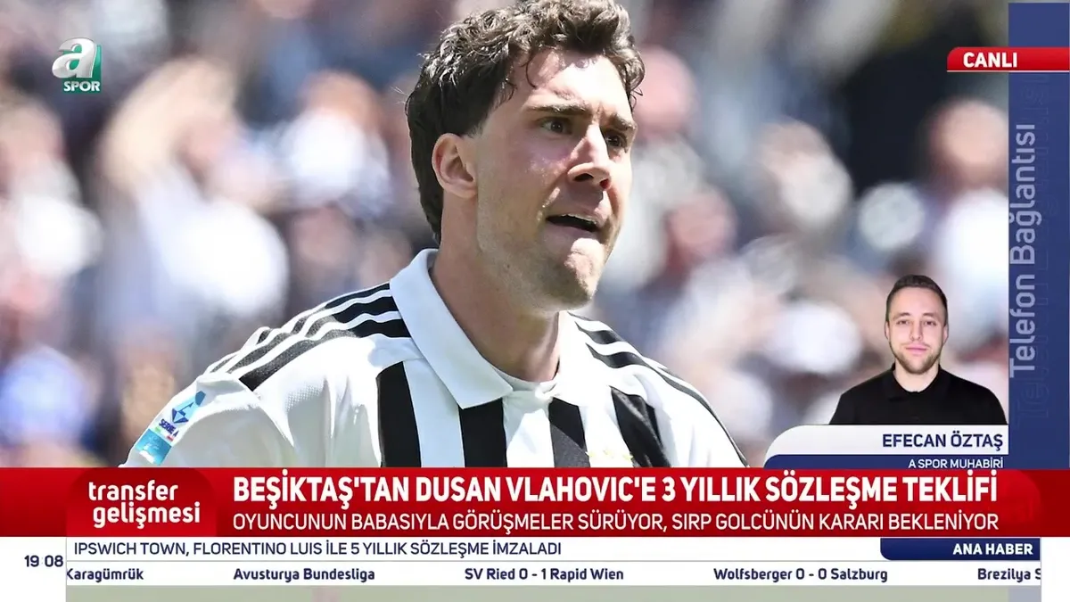 Vlahovic ile Italiano’dan bir telefon görüşmesi daha! İşte Beşiktaş’ın teklifi videosunu izle