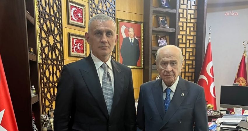 TFF Başkanı Hacıosmanoğlu, MHP Genel Başkanı Bahçeli’yi ziyaret etti