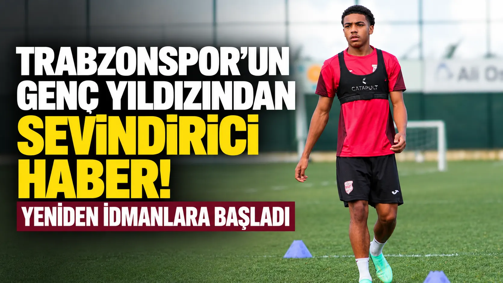 Trabzonspor'un genç yıldızından sevindirici haber! Yeniden idmanlara başladı