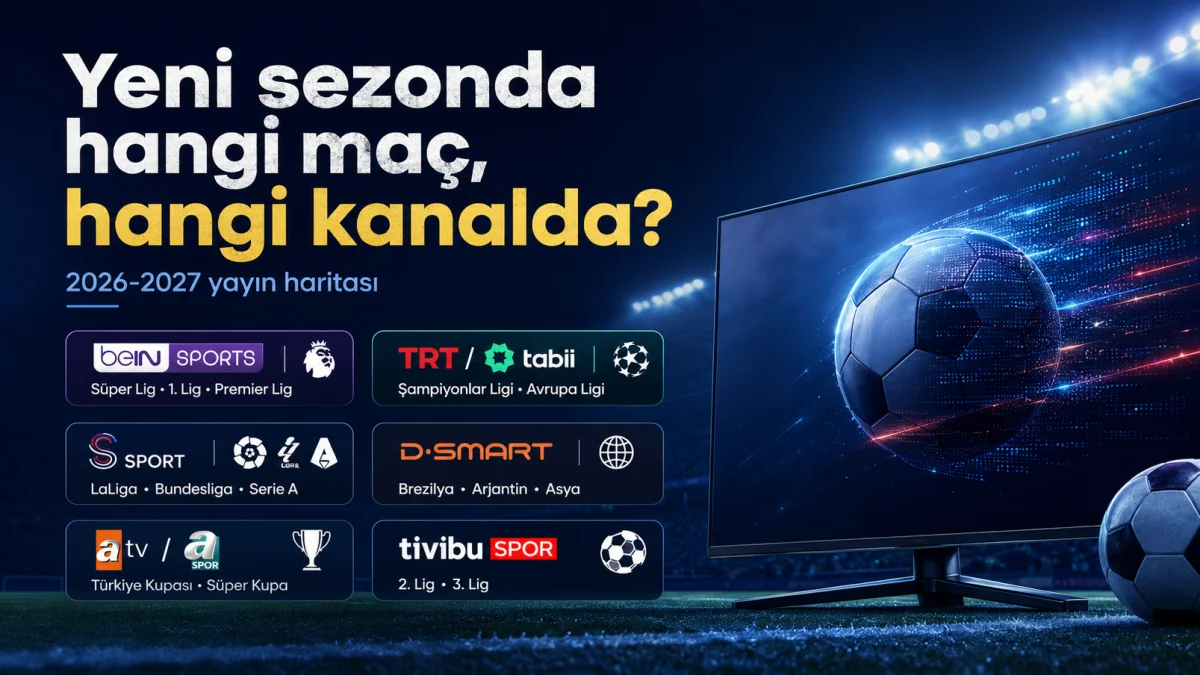 2026-2027 hangi maç hangi kanalda? Süper Lig, Şampiyonlar Ligi, Premier Lig yayıncıları belli oldu