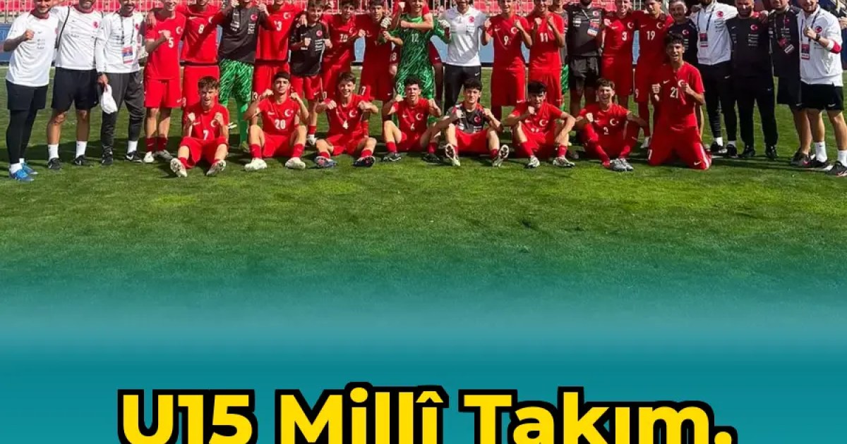 U15 Millî Takım, UEFA Turnuvası'nı Kazandı