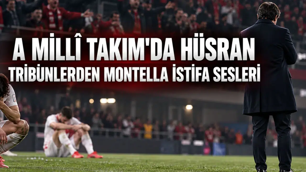 A Milli Takım'da hüsran tribünlerden Montella istifa sesleri