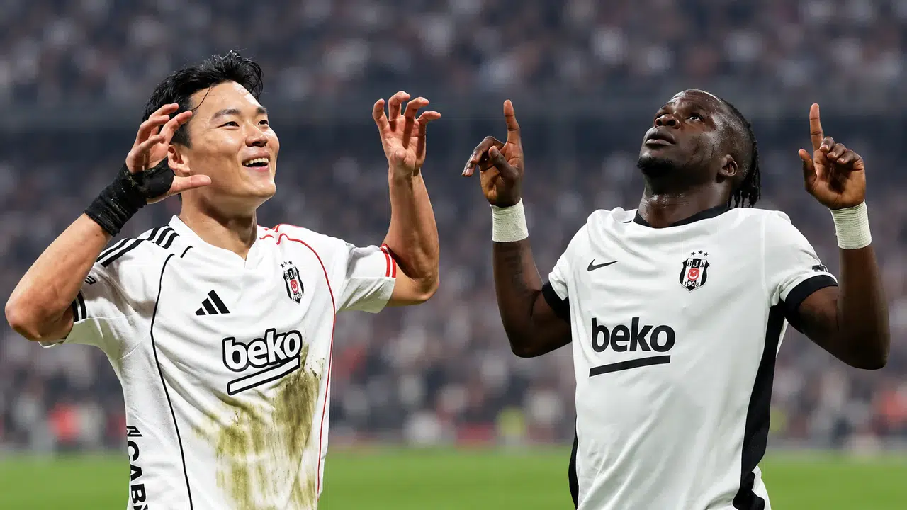 Beşiktaş'ta kriz çözen ikili: Hyeongyu Oh ve Junior Olaitan sahneye çıktı