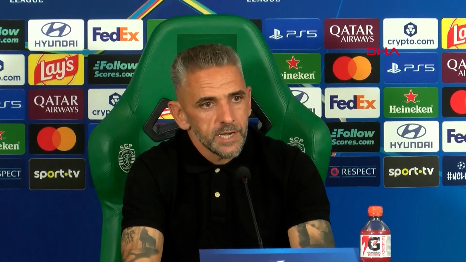 Sporting Teknik Direktörü Borges: Galatasaray'a karşı daha üstündük