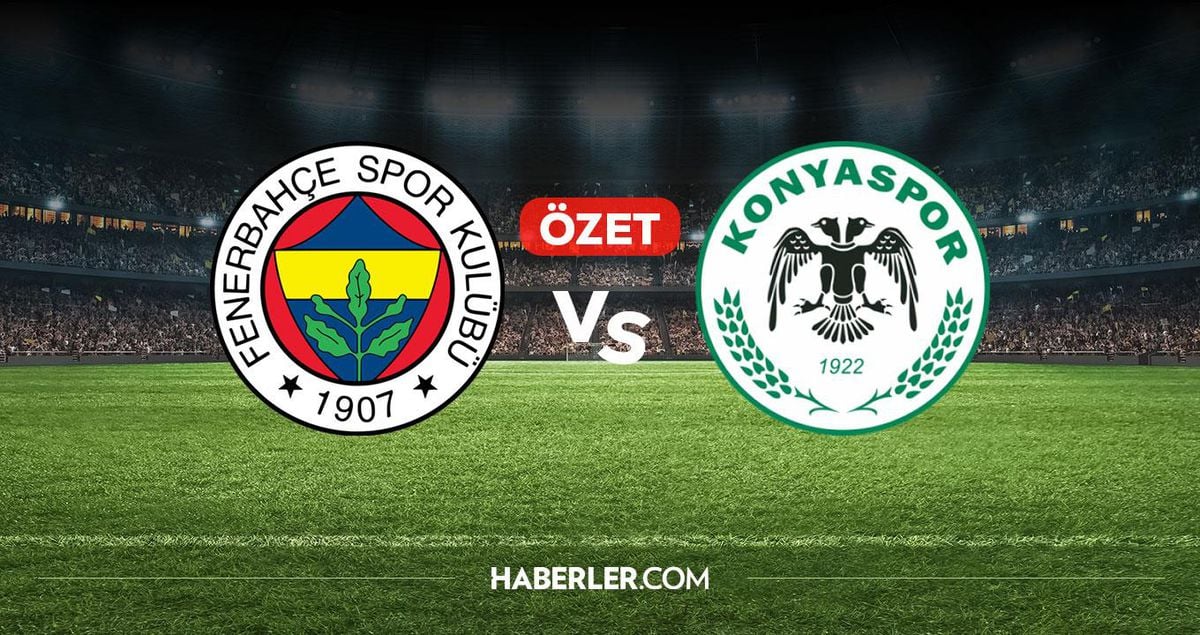 Fenerbahçe Konyaspor maç özeti ve golleri! (ÖZET) Fenerbahçe Konyaspor kaç kaç bitti, golleri kim attı?