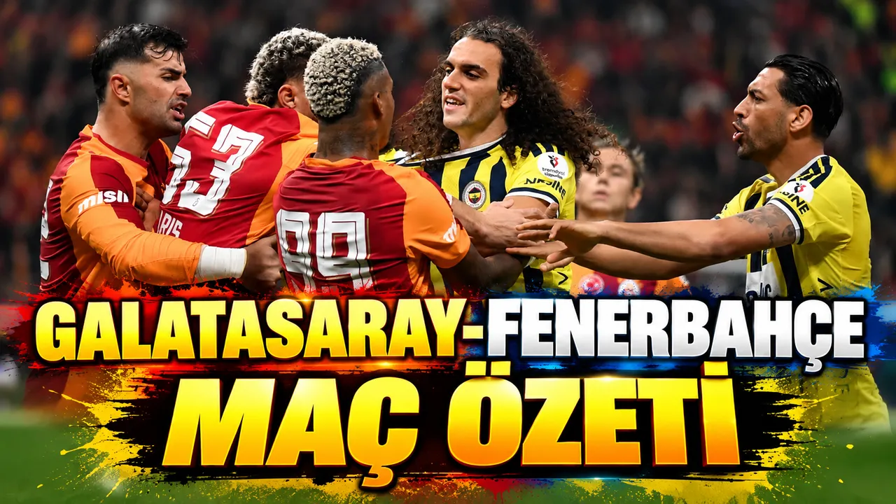 Galatasaray-Fenerbahçe maç özeti | Galatasaray-Fenerbahçe maçı önemli dakikalar