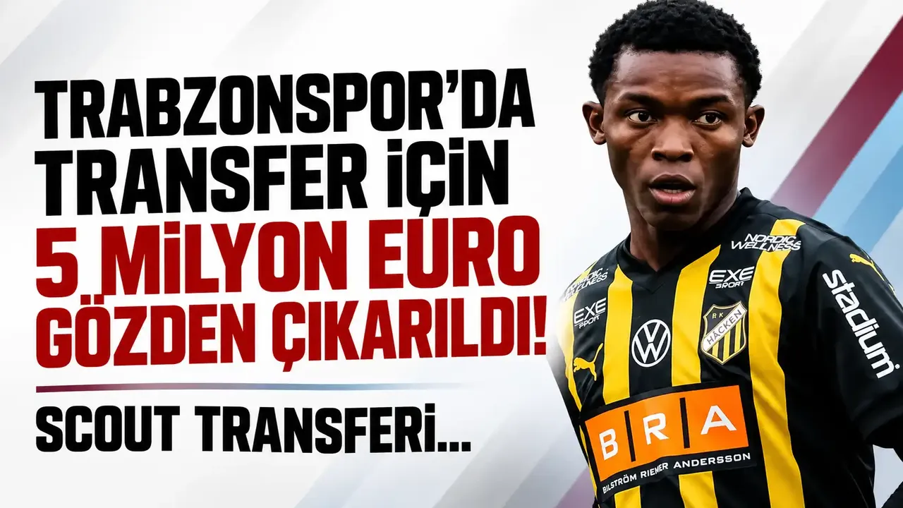 Trabzonspor'da transfer için 5 milyon Euro gözden çıkarıldı! Scout transferi...
