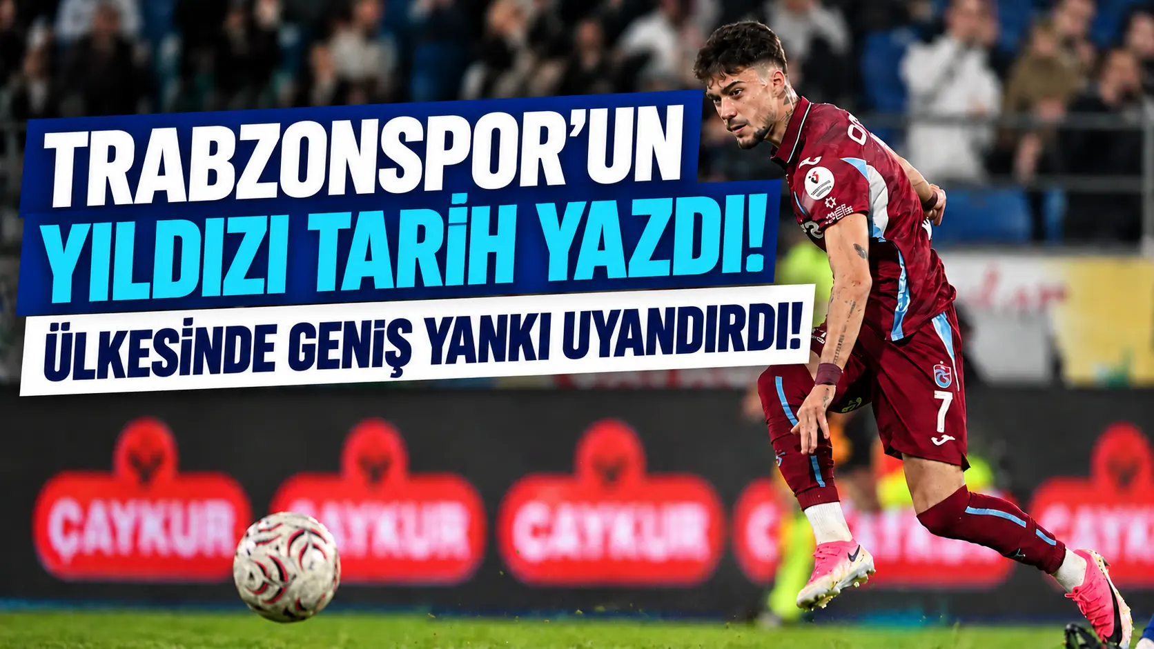 Trabzonspor'un yıldızı tarih yazdı! Ülkesinde geniş yankı uyandırdı!