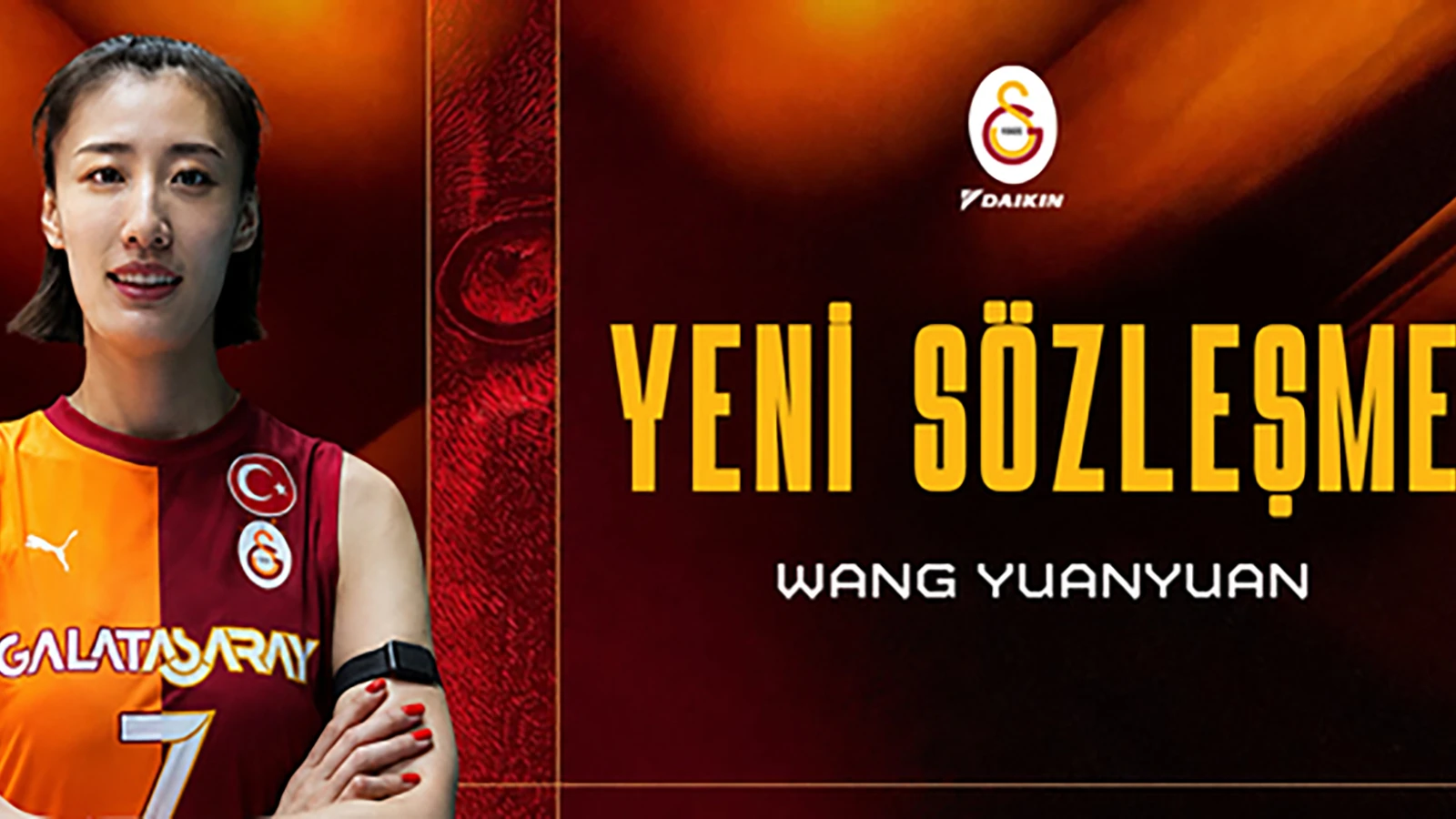 Galatasaray Kadın Voleybol Takımı, Wang Yuanyuan ile nikah tazeledi