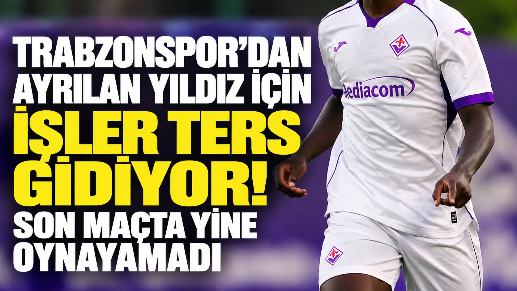 Trabzonspor'dan ayrılan yıldız için işler ters gidiyor! Son maçta yine oynayamadı