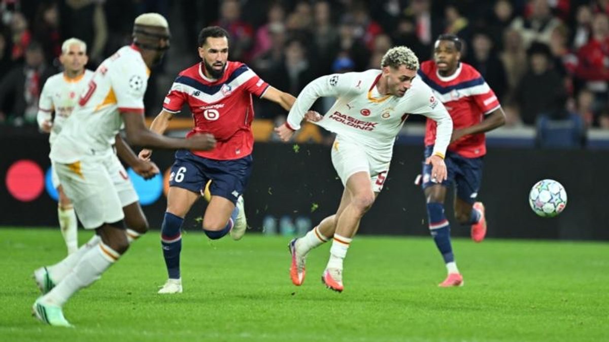 Galatasaray Fransa'da tarih yazdı: Lille'i 4-2 mağlup ederek Şampiyonlar Ligi'nde siftah yaptı